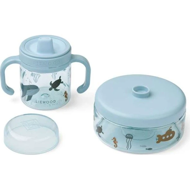 Liewood Beatrix Set Stoviglie Creatura Marina Sandy