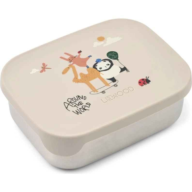 Liewood Arthur Lunchbox Sandy - Acciaio Inox 3 Scomparti