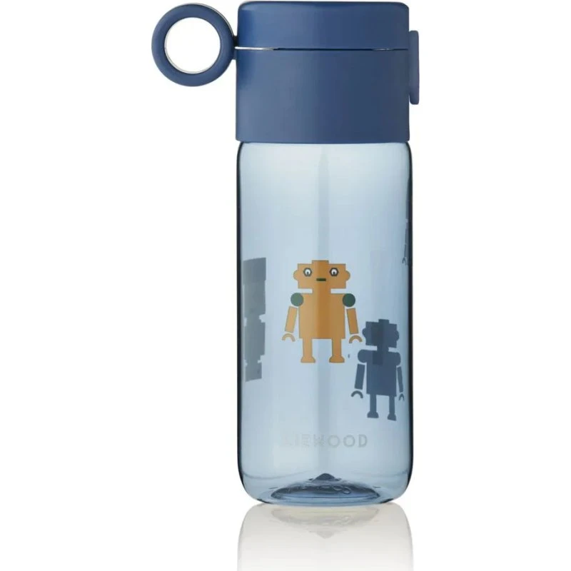 Liewood Robots Biberon Blu Indaco 350ml
