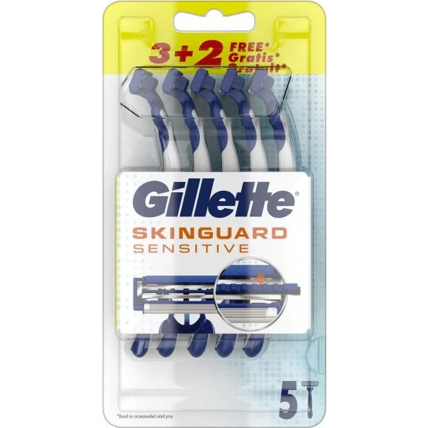 Gillette SkinGuard Sensitive 5 Rasoi Usa e Getta