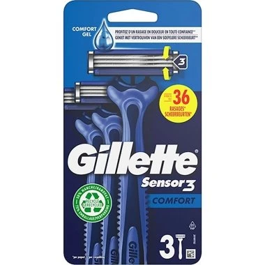 Gillette Sensor3 Comfort 3 Rasoi Usa e Getta