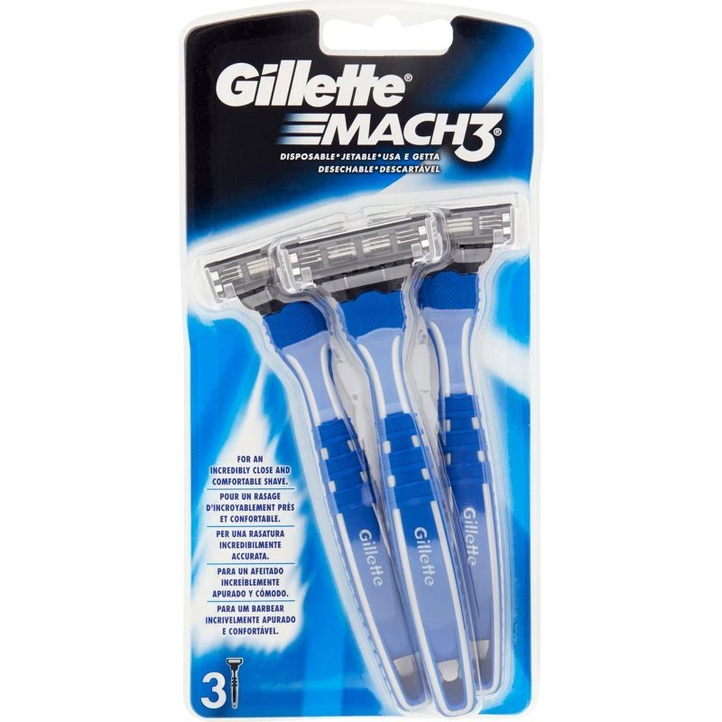 Gillette Mach3 Rasoio Usa e Getta 3pz