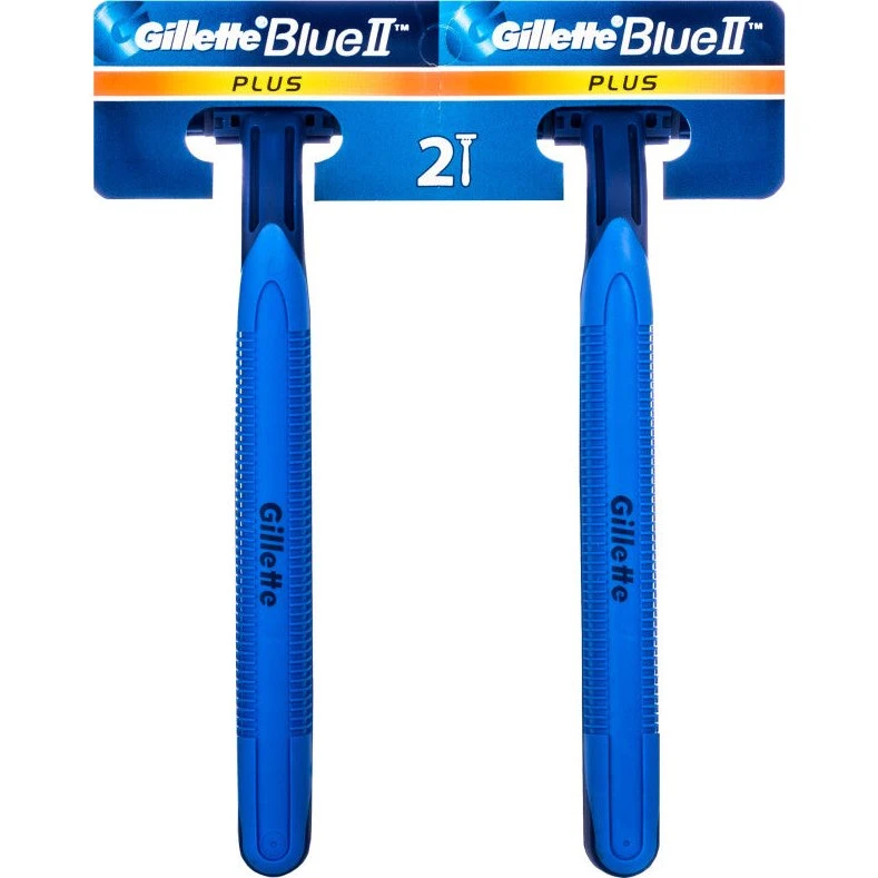 Gillette Blue II Plus Rasoio Usa e Getta 2 Pezzi
