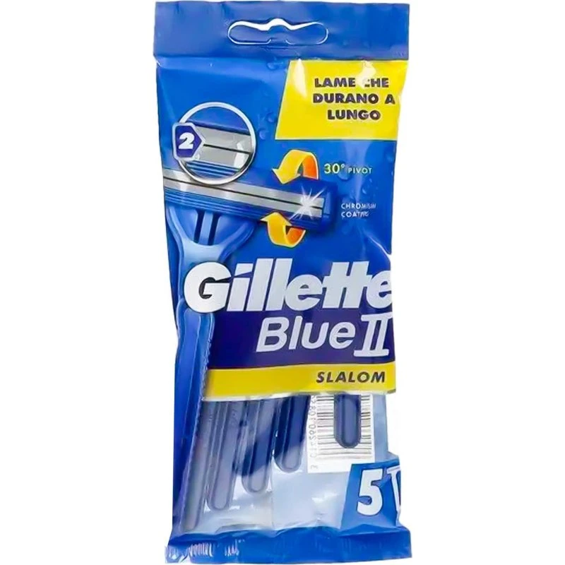 Gillette Blue II Slalom Rasoi Usa e Getta 5Pz