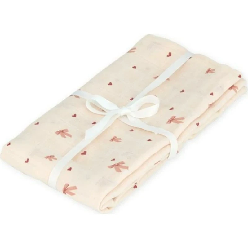 Cam Cam Copenhagen Telo Fascia GOTS 120x120 cm Rosa Pallido