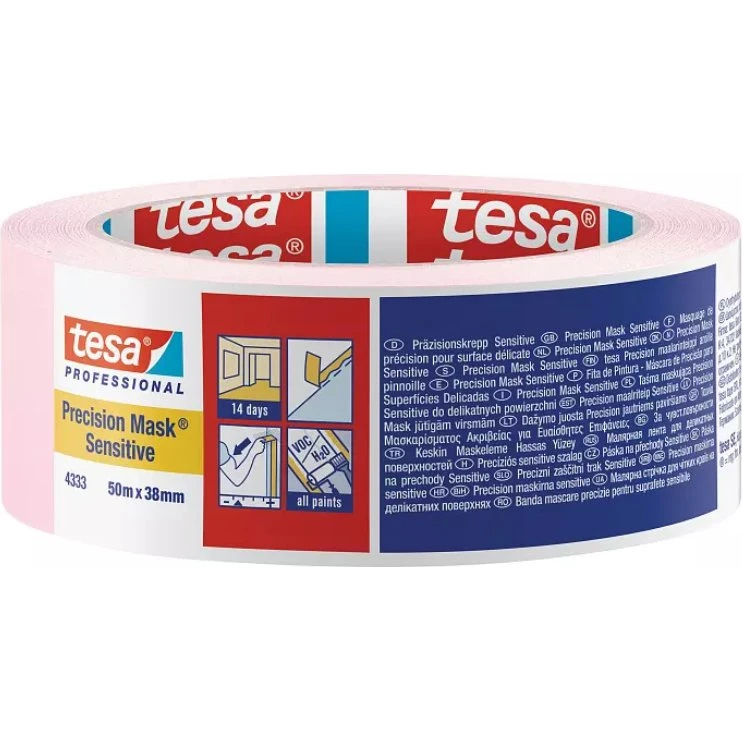 Tesa Precision Mask Sensitive 04333 Rosa 38 mm x 50 m