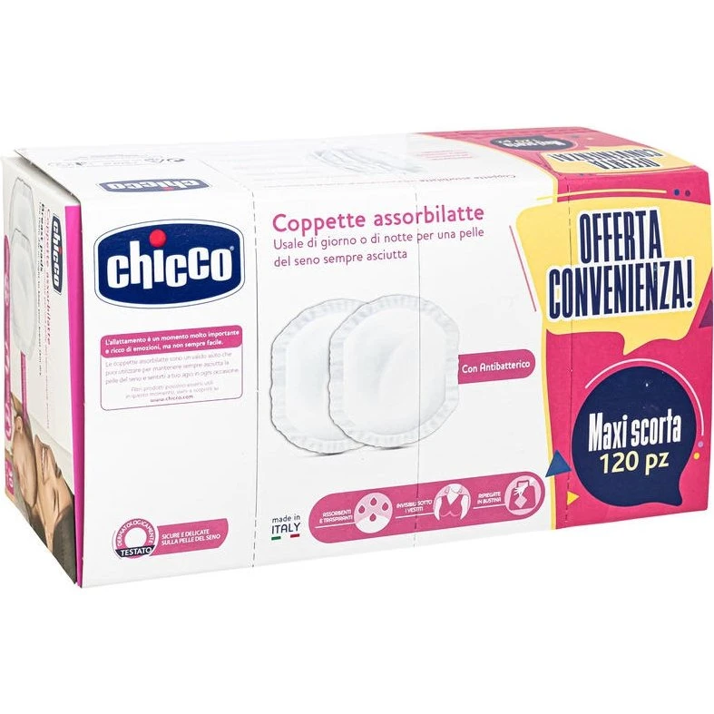 Chicco Dischetti Antibatterici 120 Pezzi