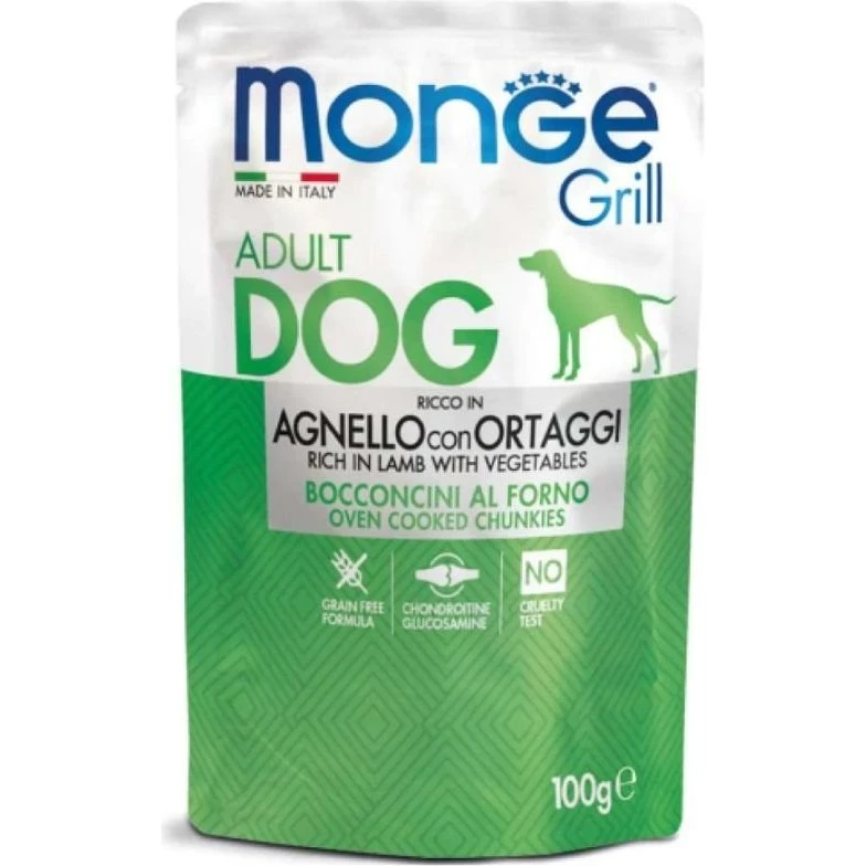 Monge Grill Senior Bocconcini Anatra 100g