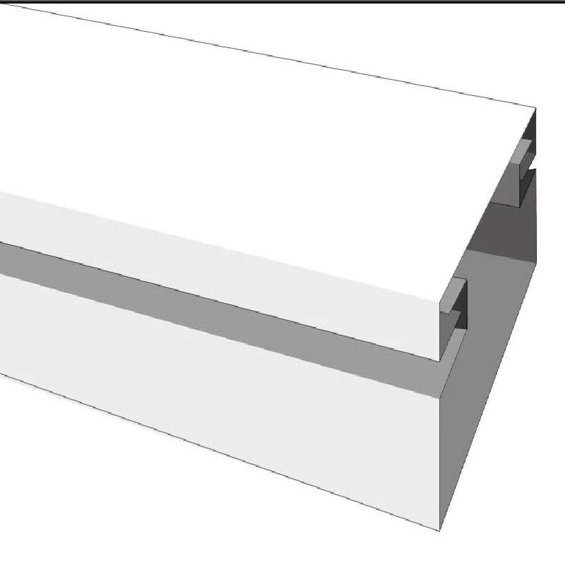 Canalina con coperchio frontale 2m Bianca 25x17mm