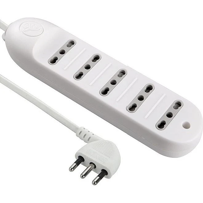 Electraline Multipresa 5 Posti Bianca 1,5m