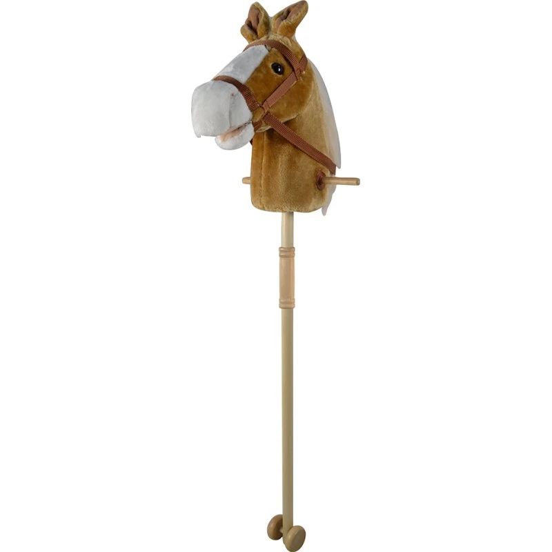 Cavallo con Bastone Smontabile Marrone per Bambini