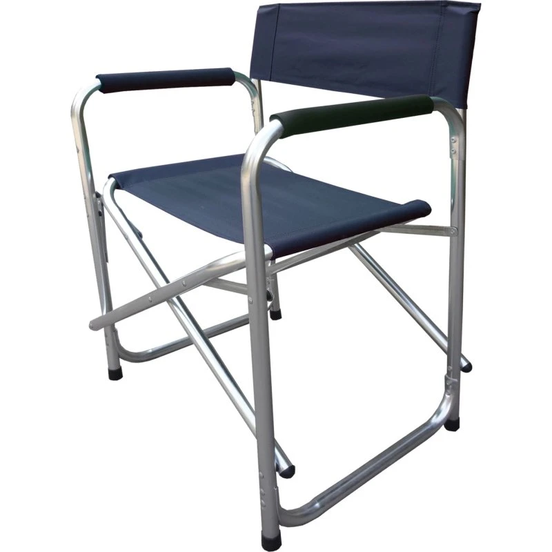 Regia Sedia Campeggio Alluminio Poliestere Oxford Blu