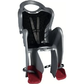 Bellelli Seggiolino Bici Mr. Fox Argento con B-FIX