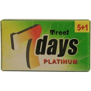 Treet 7 Days Lamette da Barba 5+1 Pezzi