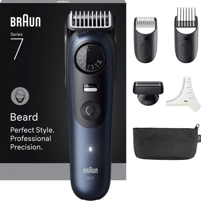 Braun BeardTrimmer 7 BT7520 Nero Blu