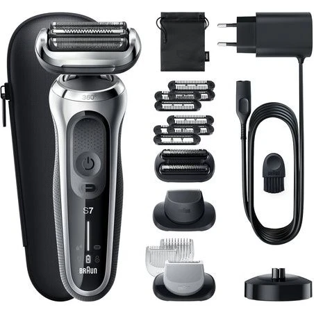 Braun Series 7 360 Flex Rasoio Barba Argento