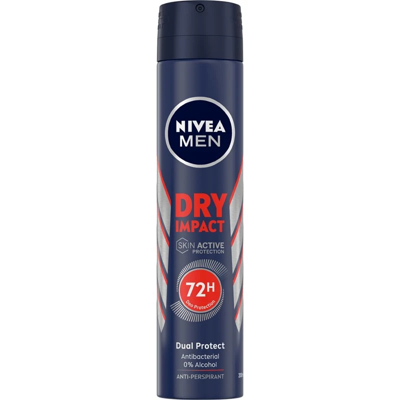 NIVEA MEN Dry Impact Deodorante Spray 200 ml