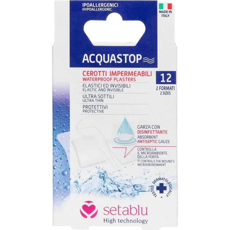 Setablu Cerotti Impermeabili e Invisibili 12 Pezzi