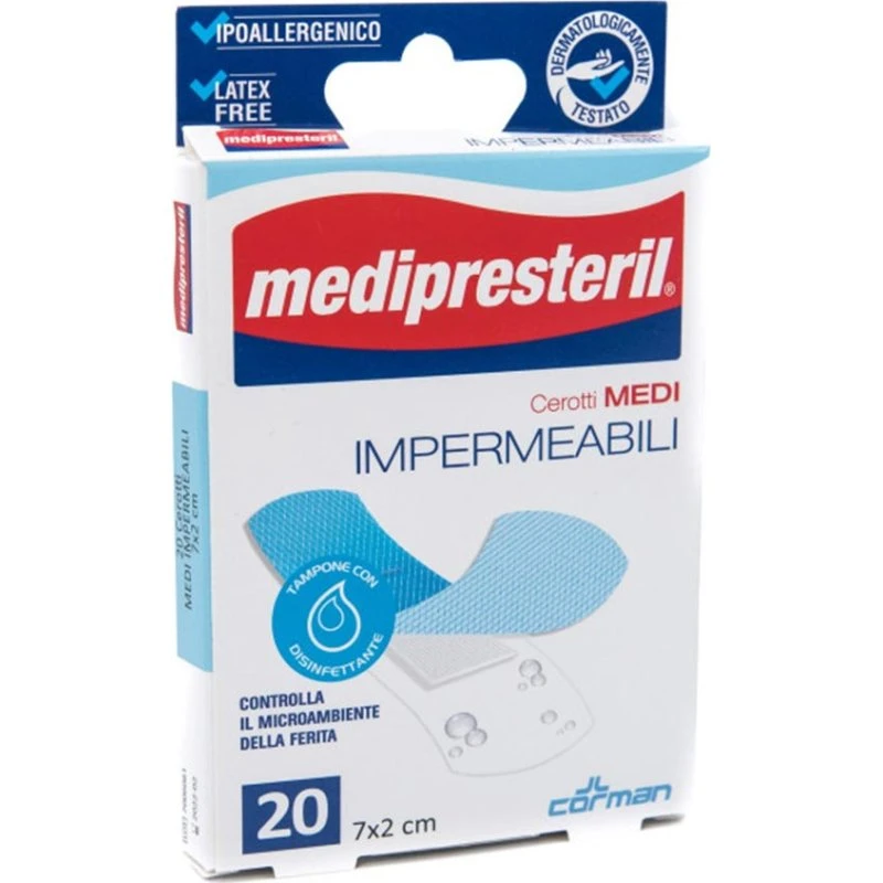 Medipresteril Cerotti Impermeabili 7x2 cm 20 Pezzi