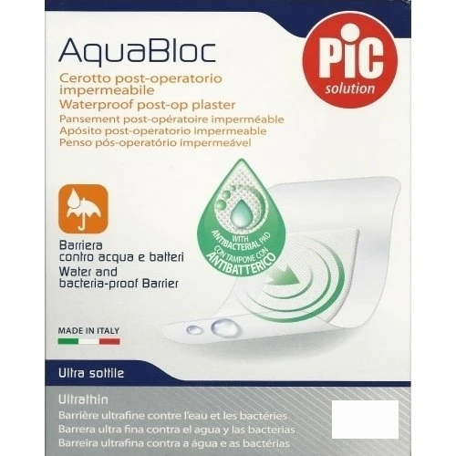 PIC Aquabloc Cerotto 10x6 cm Sterile Antibatterico 5 Pezzi