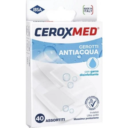 Ceroxmed Cerotti Antiacqua 40 Pezzi Assortiti