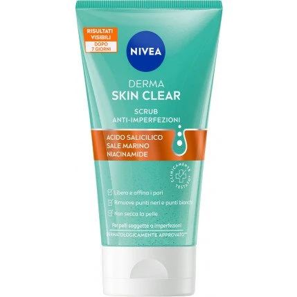 Nivea Derma Skin Clear Scrub Viso Anti-imperfezioni 150ml