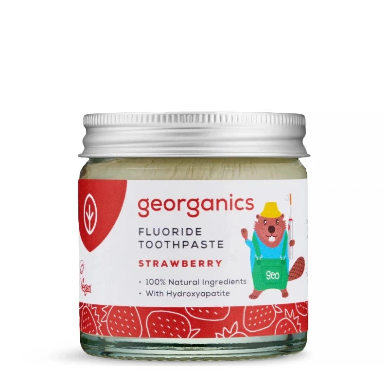 Georganics Pasta Dentifricia Fragola Fluoro 1350 ppm