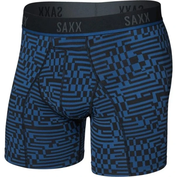 Saxx Kinetic Light-Compres Mesh Boxer Brief Navy Dawn