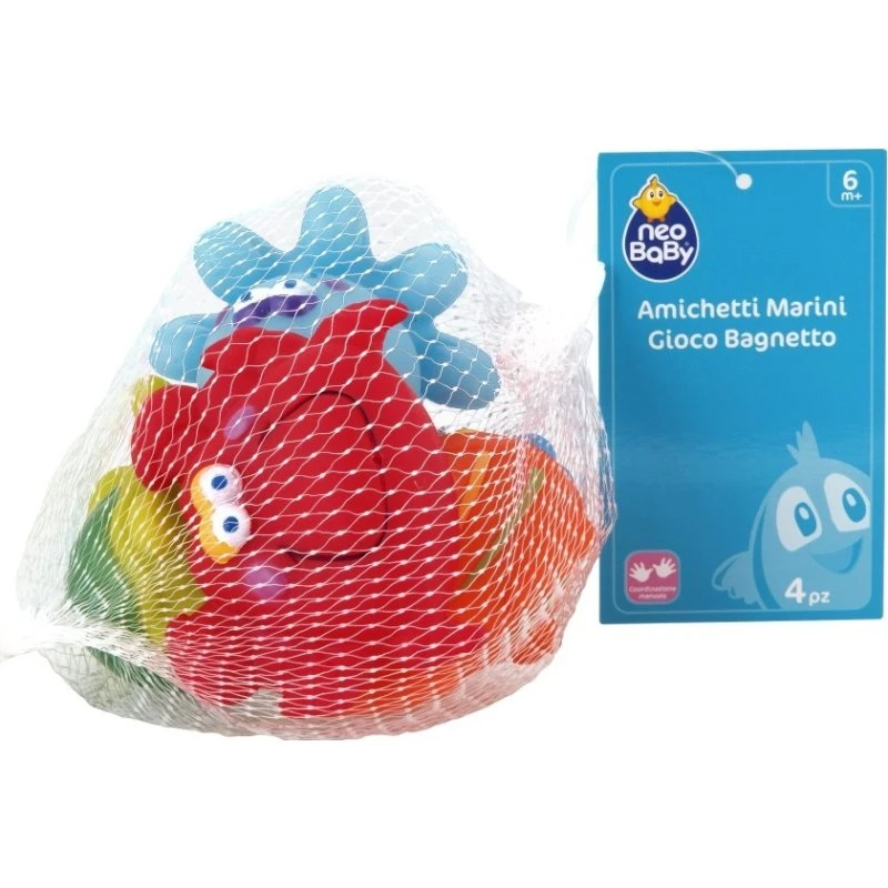 Neo Baby Animali Marini 4 Pezzi Bagnetto