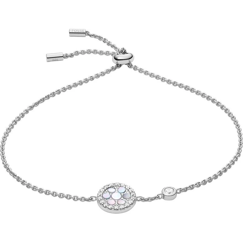 Fossil Bracciale Donna Argento 925 con Madreperla