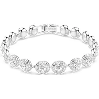 Swarovski Bracciale Una Angelic 5505469 Bianco Placcato Rodio