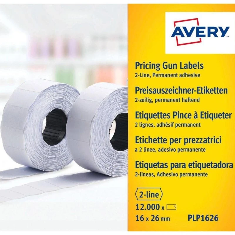 Avery PLP1626 Etichette Bianche 26x16mm Permanenti