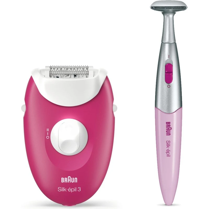 Braun Silk-épil 3-420 Epilatore Elettrico Donna Rosa/Bianco