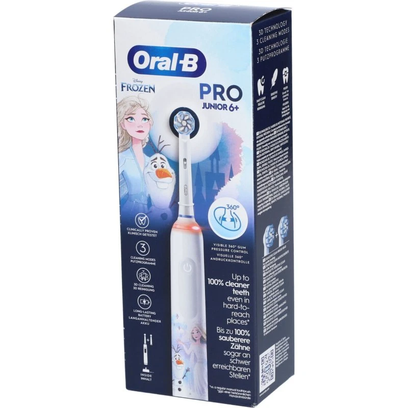 Oral-B Pro Junior 6+ Frozen, bianco
