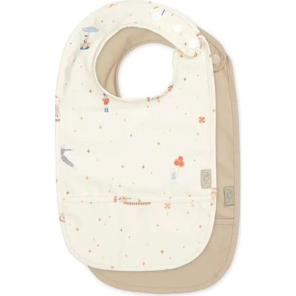 Cam Cam Copenhagen Bavaglini m. Tasca 2-pack - Carousel