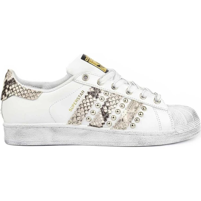 Adidas Superstar Pitonate con Borchie - Nero/Beige