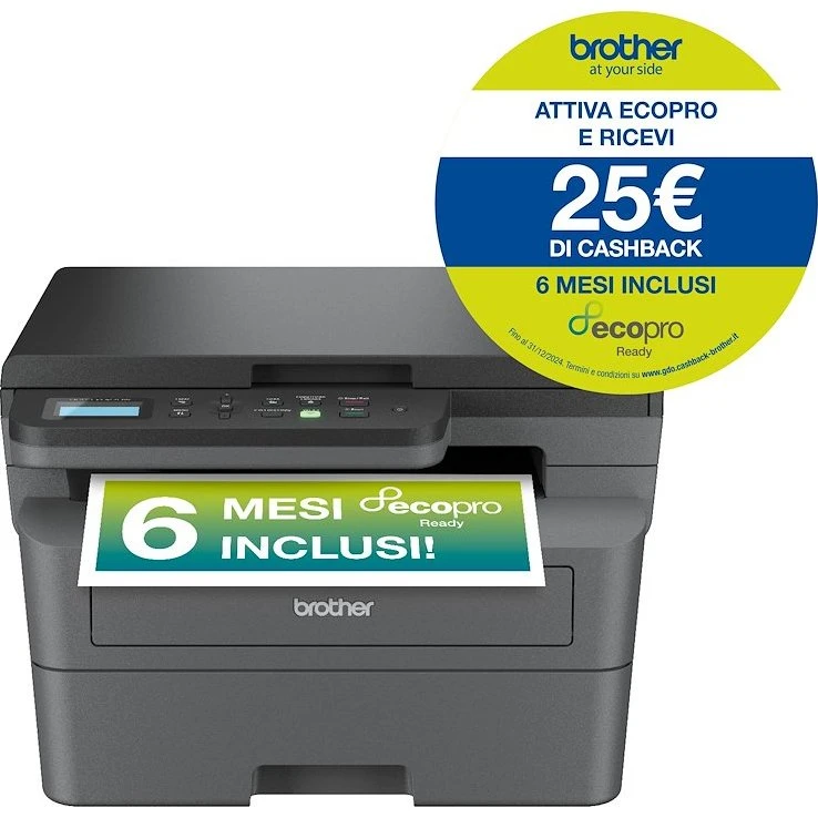Brother DCP-L2627DWE Stampante Laser Multifunzione A4 Wi-Fi