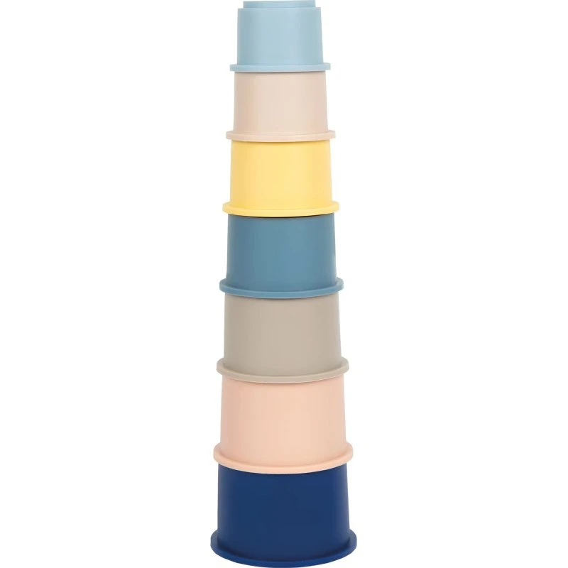 Small Foot Bicchieri Impilabili in Silicone 7 Pezzi