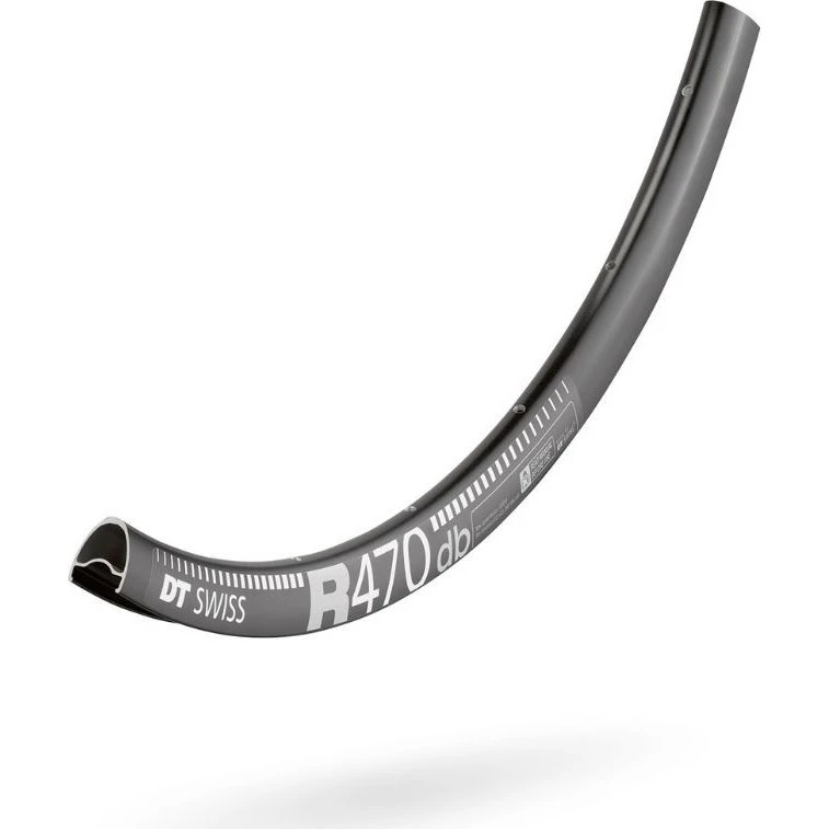 DT Swiss R470 Cerchio 28" 24 Fori Nero Tubeless Ready