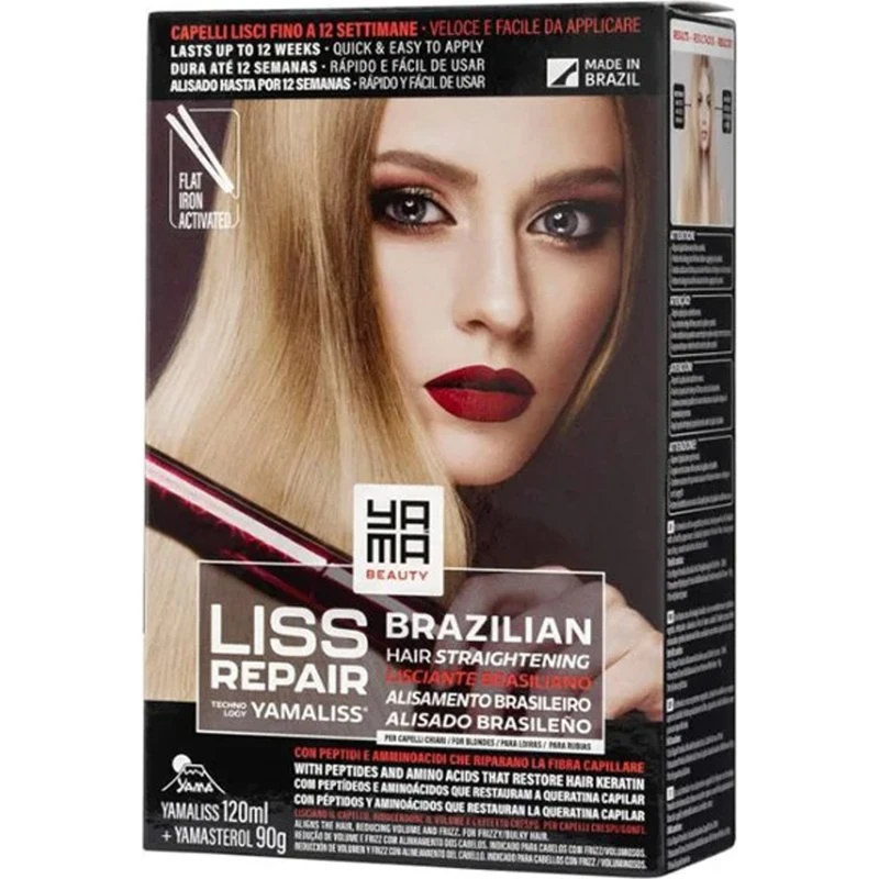Yama Beauty Liss Repair Kit Stiratura Brasiliana Capelli Chiari