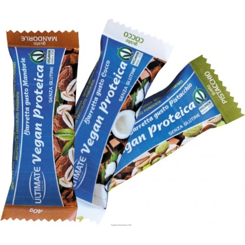 Ultimate Barretta Vegan Proteica Cioccolato Fondente 24G