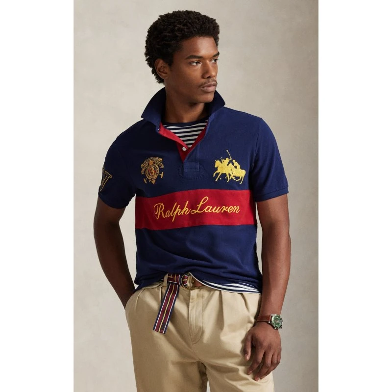 Polo Ralph Lauren in Cotone Blu Navy 710B14223