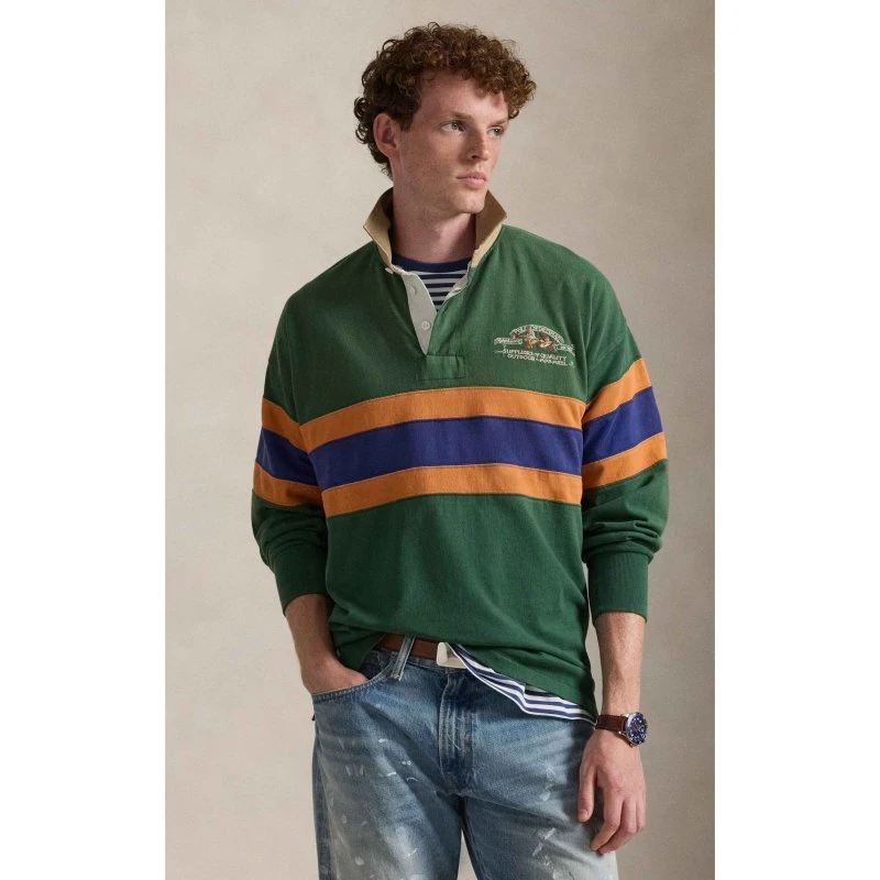 Polo Ralph Lauren felpa uomo blu navy 710P04969