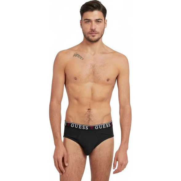 Guess Slip Uomo Nero Mod. U97G00 KCD31