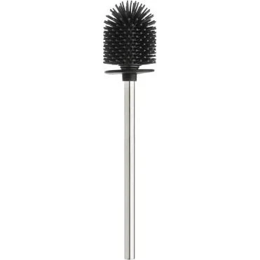 Scopino WC Silicone Antibatterico con Manico Cromato