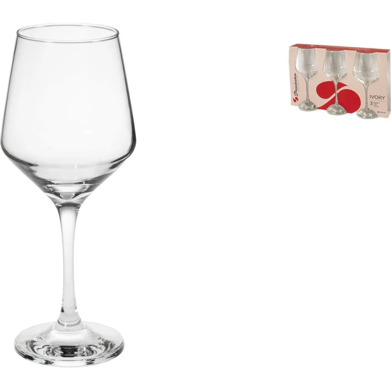 Ivory Set 3 Calici Vetro 33,5 cl