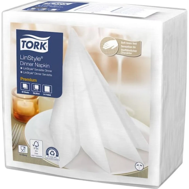 Tork Premium LinStyle Tovaglioli 39x39 cm 50 Pezzi Marrone
