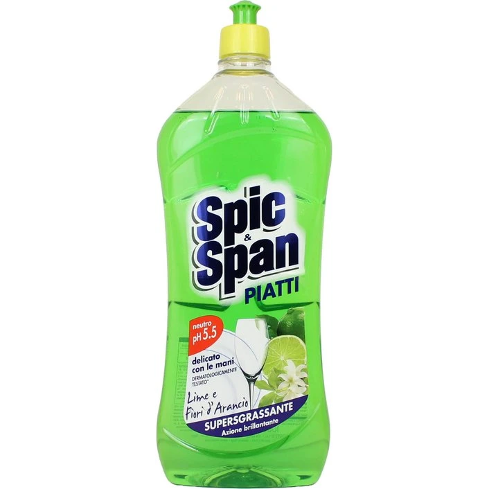 Spic & Span Detergente Piatti Lime e Fiori d'Arancio 1 L