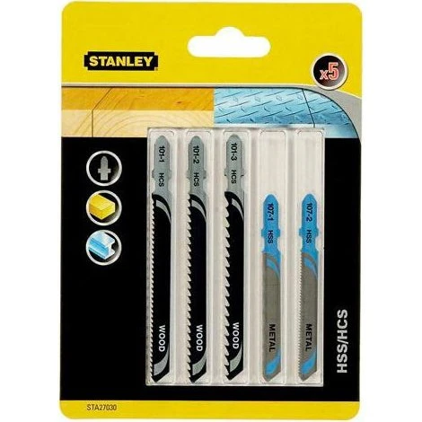 Piranha STA27030 - 5 lame T per legno e metallo