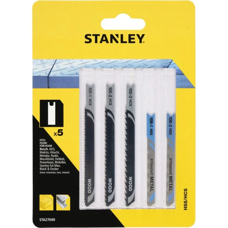 Stanley STA27040 - 5 Lame Legno e Metallo